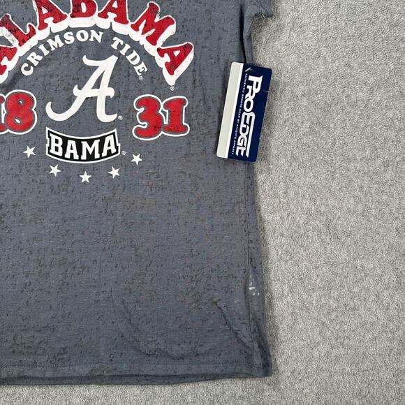 Alabama Crimson Tide Bama Pro Edge T- Shirt Juniors Medium V-Neck Distressed New - Picture 5 of 9